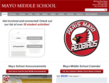 Tablet Screenshot of mayomiddleschool.com